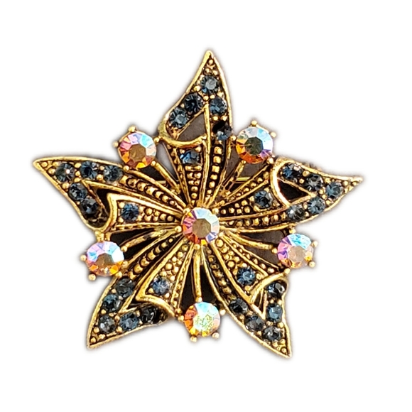 Silver Starrs Star Pin - Picture 1 of 11